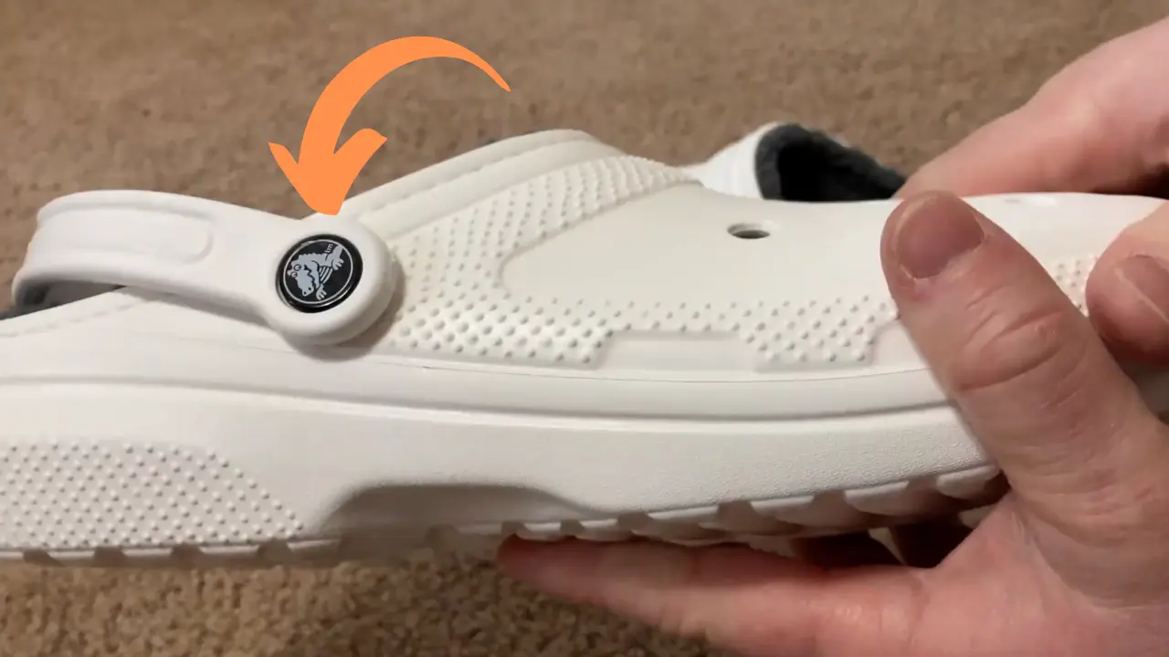 Step 2: Identify The Location Of The Rivets On The Crocs.