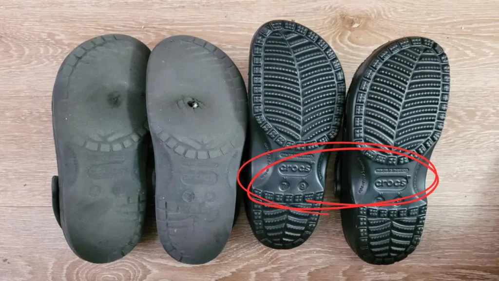 Why Do Crocs Have Two Different Sizes Printed on the Bottom